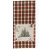 Wild And Beautiful Holiday Tree Patch Dishtowel