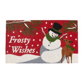 Flurry Snowman Doormat