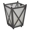 Iron 4 Sided Votive with Glass