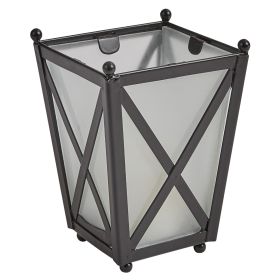 Iron 4 Sided Votive with Glass