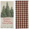 Wild And Beautiful Holiday Christmas Tree 2 Dishtowel Set