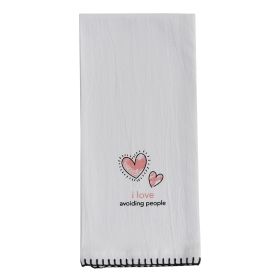 I Love Avoiding People Sentiment Dishtowel