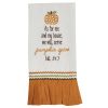 Pumpkin Spice Decorative Dishtowel
