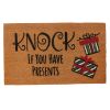 Knock If You Have Presents Doormat