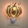 Gold Pumpkin Night Light