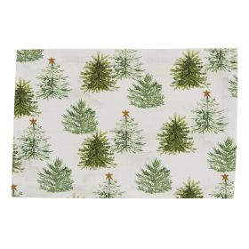 Rustic Christmas Placemat- Trees