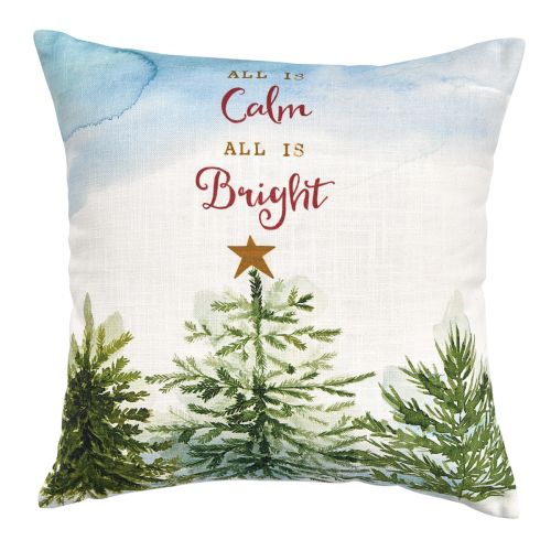 Rustic Christmas 16" Pillow Set Feather Down Insert
