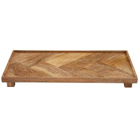 Herringbone Footed Serving Board Large