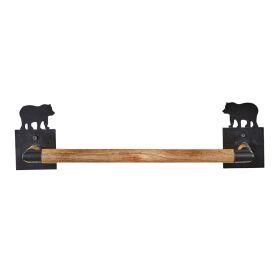 Wild Woods Bear Towel Bar 16"
