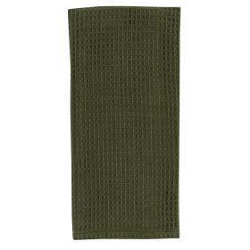 Solid Waffle Dishtowel - Moss