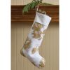 Patricia Heaton Home Gold Pinecone Stocking
