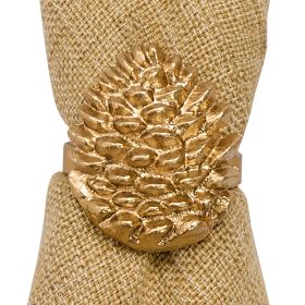 Patricia Heaton Home Pinecone Napkin Ring - Gold