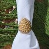 Patricia Heaton Home Pinecone Napkin Ring - Gold