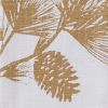 Patricia Heaton Home Gold Bordered Pinecone Dishtowel