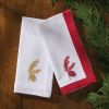 Patricia Heaton Home Gold Embroidered Pinecone Napkin