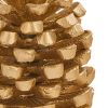 Patricia Heaton Home Pinecone Taper Holder 5" - Gold