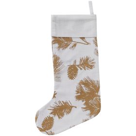 Patricia Heaton Home Gold Pinecone Stocking