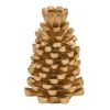 Patricia Heaton Home Pinecone Taper Holder 5" - Gold