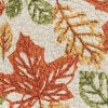 Fall Leaves Printed Braided Trivet 8"