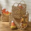 Water Hyacinth Baskets Set of 3