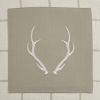 Eva & Co Signature Antler Pillow 20" - Plaid - Feather Down Insert