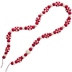 Peppermint Wool Garland