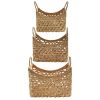 Water Hyacinth Baskets Set of 3