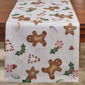 Gingerbread Table Runner 72"L