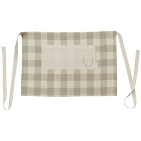 Eva & Co Signature Antler Half Apron - Check