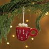 Red Tree Mug Felt Ornament