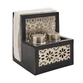 Petals Lunch Napkin Holder With Salt And Pepper