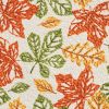 Fall Leaves Printed Braided Placemat 15" Dia