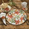 Fall Leaves Printed Braided Trivet 8"