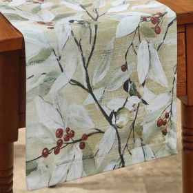 Winter Garden Table Runner 36"L