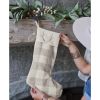 Eva & Co Signature Antler Christmas Stocking - Check