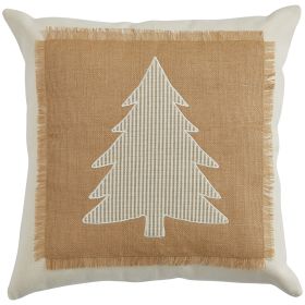 Eva & Co Modern Farmhouse Christmas 20" Pillow - Polyester Insert