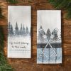 Into The Woods Printed Paddles Dishtowel