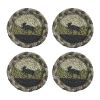 Moose Braided Coasters - Set Of 4
