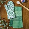 Patricia Heaton Home Geo Jacquard Dishtowel - Green