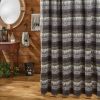 Green Mountain Bear Shower Curtain 72" X 72"