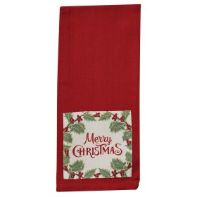 Williamsburg Merry Christmas Dishtowel