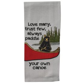 Paddle Your Own Canoe Dishtowel