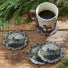 Moose Braided Coasters - Set Of 4