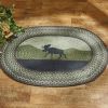 Moose Braided Rug 32" X 42"