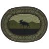 Moose Braided Rug 32" X 42"
