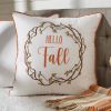 Bittersweet Embroidered Pillow 20" Polyester Insert