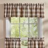 Wicklow Valance 14" L-Brown And Cream