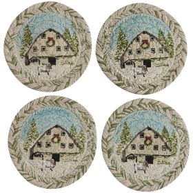 Humble Beginnings Braided Coasters Set of 4