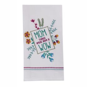Mom Is Wow Decorative Dishtowel