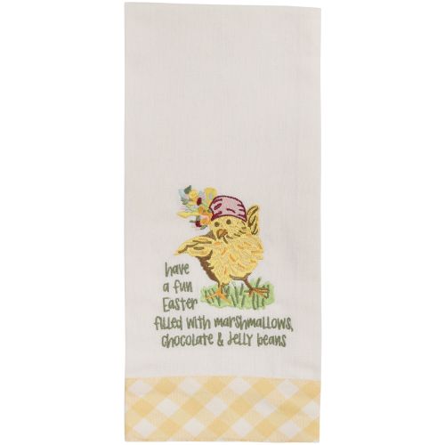Have A Fun Easter Embroidered Dishtowel
